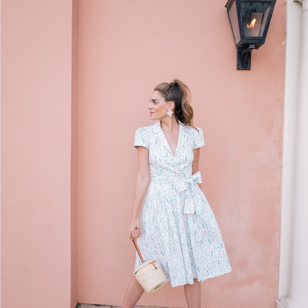 Gal Meets Glam White Ruffled Pleated Midi Dress